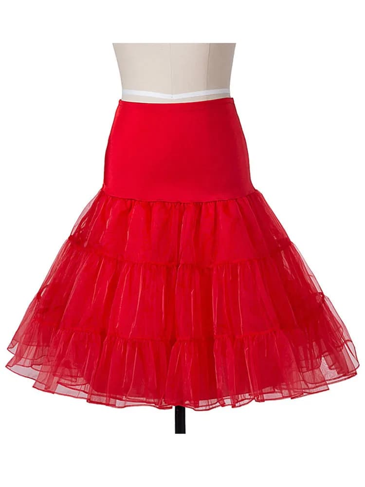 Women's Vintage 50s 60s Fluffy Tutu Skirt Rockabilly Swing Petticoat Underskirt — image 2