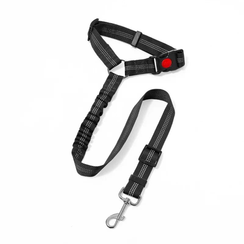 Dog Car Seat Belt Adjustable Reflective Pet Safety Collar New Accessories for UK — image 13