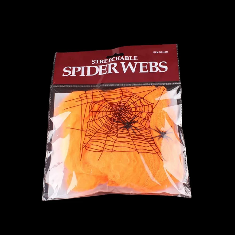 Halloween Decoration Spider Web Artificial Cobweb Stretchy for Horror House — image 8