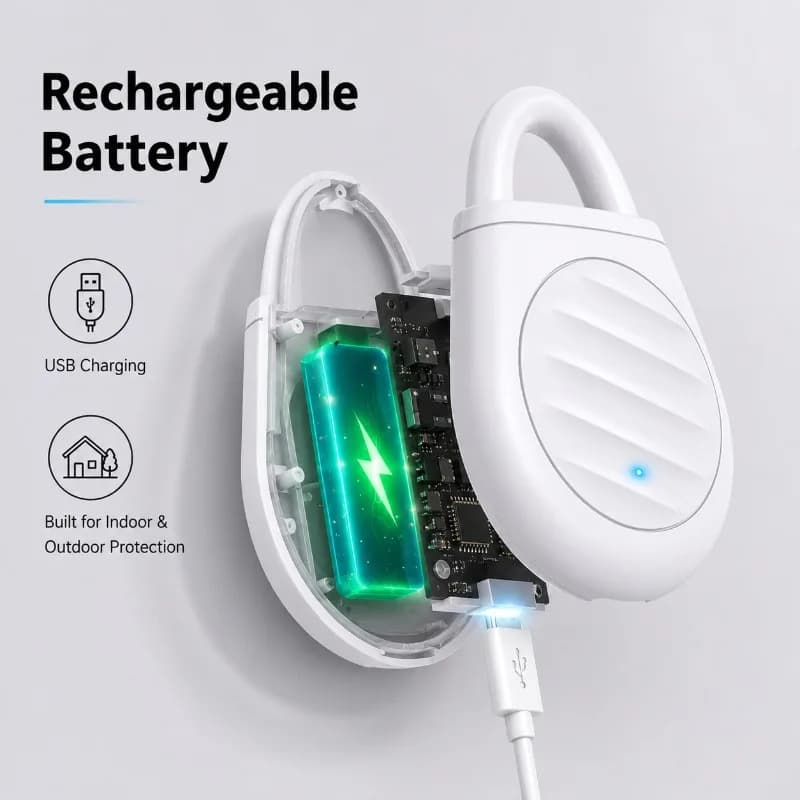Ultrasonic Pest Repeller USB Rechargeable Indoor Rodent & Insect Pest Control — image 4