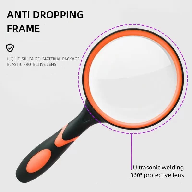 10X Magnifying Glass Handheld Reading Magnifier Seniors Kids New For Real Lens U — image 3