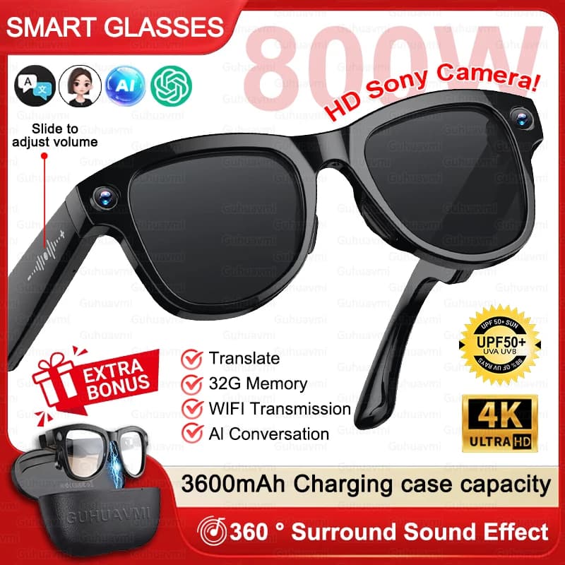 AI Smart Glasses 1080P HD Camera 32GB Real-Time Translation M02 Ultra — image 12