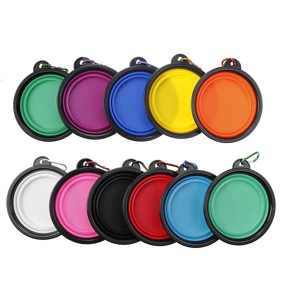 Collapsible Silicone Pet Dog Bowl Portable Travel Water Food Feeder for Camping — image 5