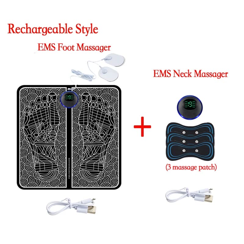 Electric EMS Foot Massager Pad Portable Muscle Stimulation Massage Mat New Pain — image 15