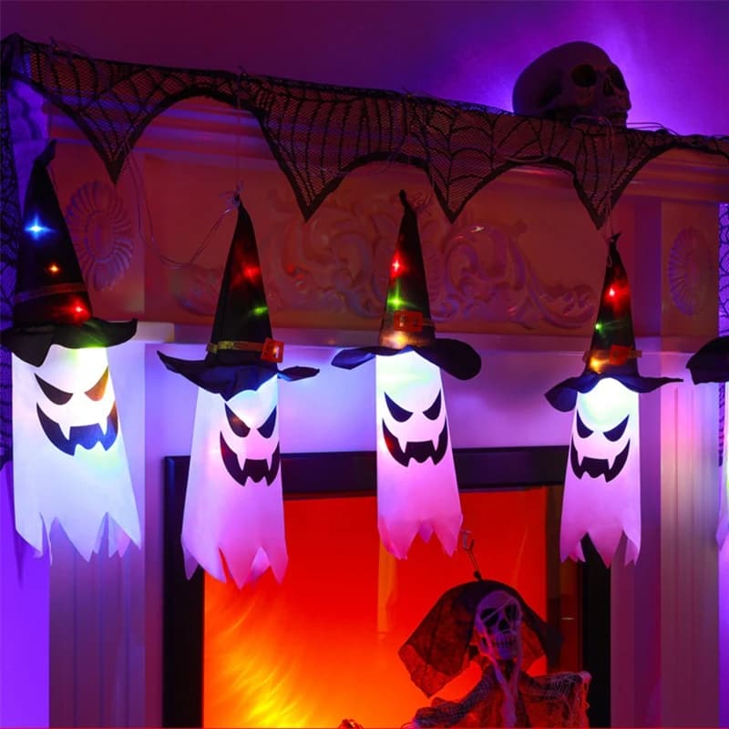 Halloween Ghost Decorations Lamp Glow in the Dark DIY Party Decor Home Yard — image 20
