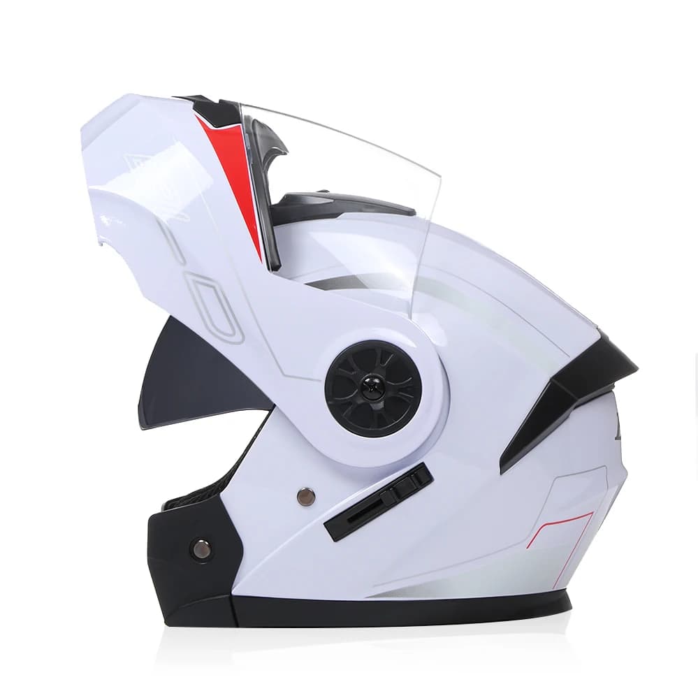 Flip Up Modular Full Face Motorcycle Helmet with Removable Liner — image 11