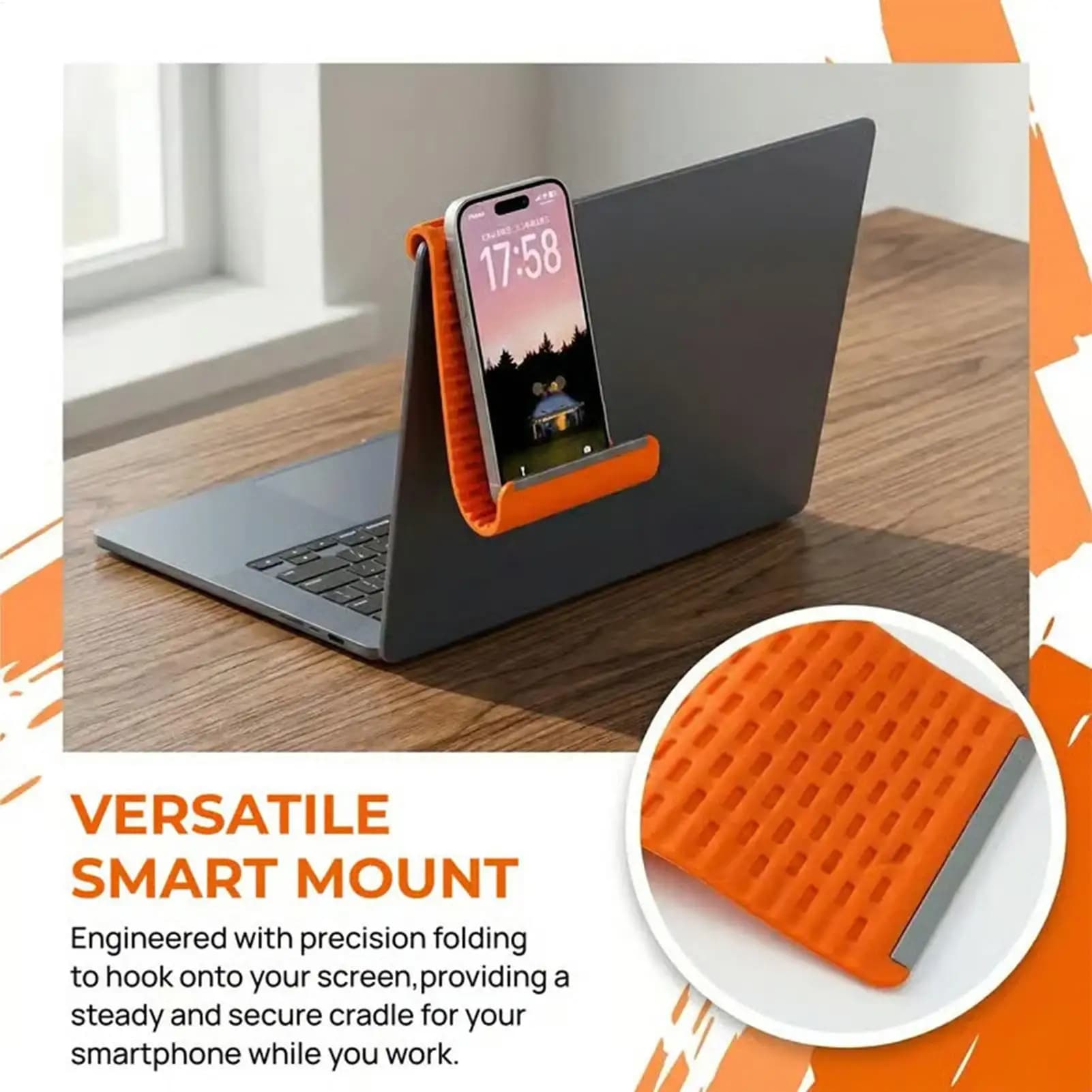 Phone Holder Foldable Multi-Angle Non-Slip Desk Mount Stand New mobile Base cell — image 5