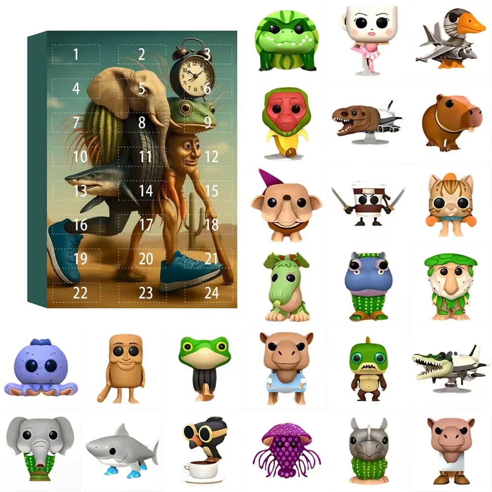 Blind Box Mystery Toy 24 Pcs Creative Abstract Art Doll Gift for Kids & Adults — image 4