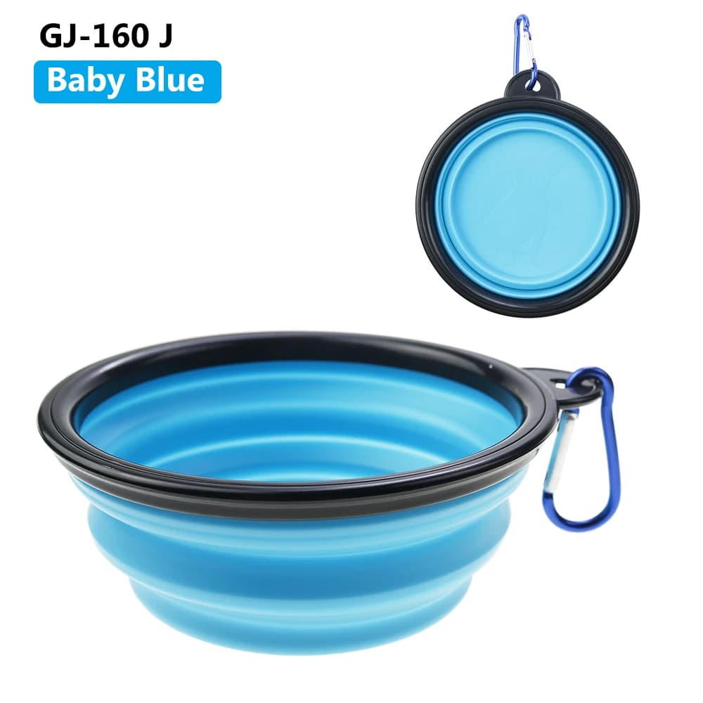 Collapsible Silicone Pet Dog Bowl Portable Travel Water Food Feeder for Camping — image 7