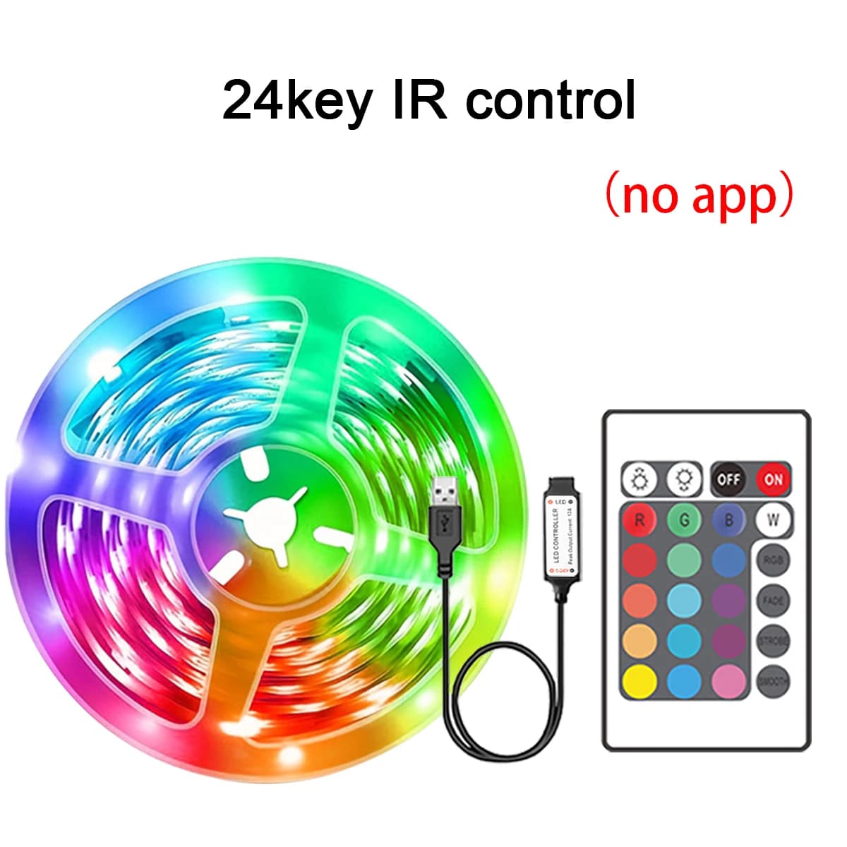 RGB LED Strip Lights 5m 10m 20m 30m APP Control Flexible Room Lighting — image 8