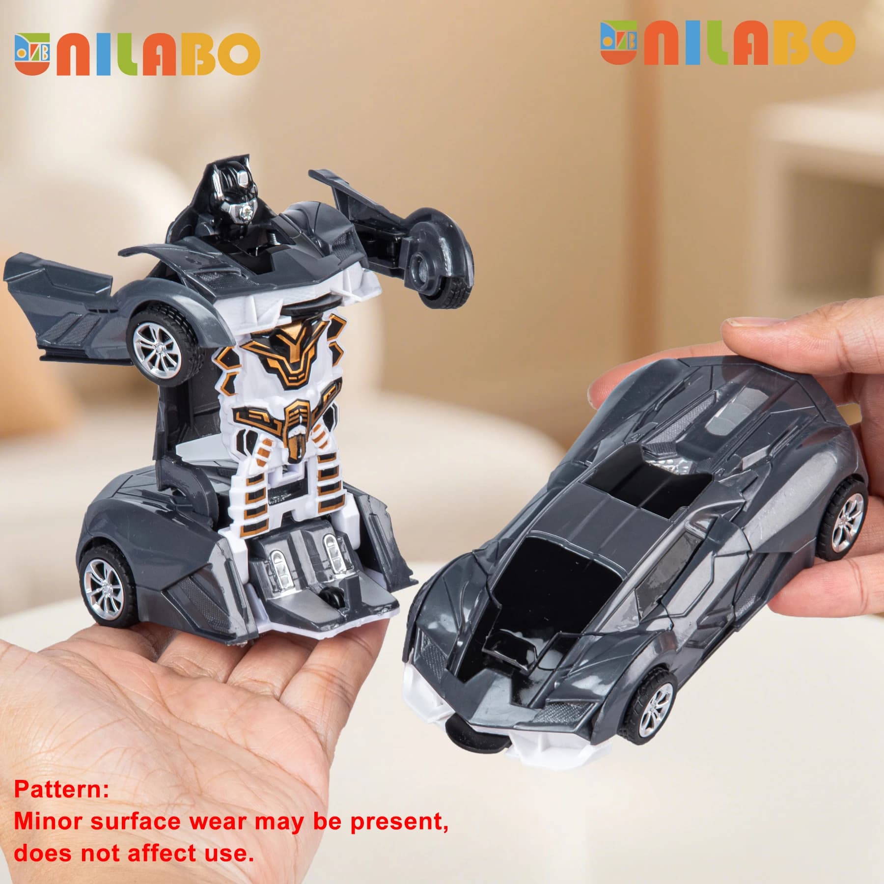 Transformable Robot Sports Car Toy Educational Kids Gift No Batteries Required — image 16