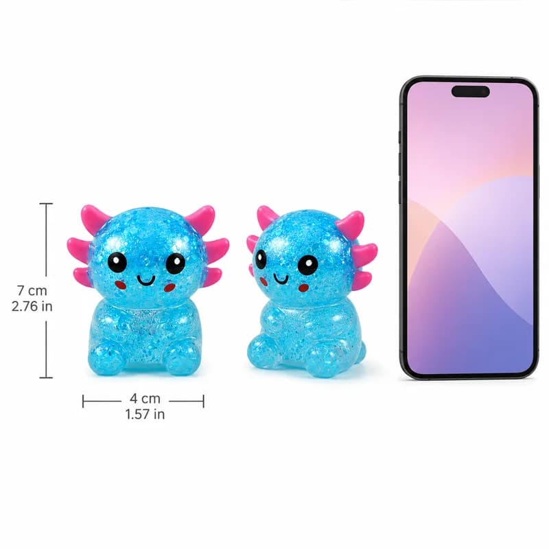 Axolotl Party Favors Clear Glitter Adult Novelty Gift New Shaped Suitable for UK — image 3