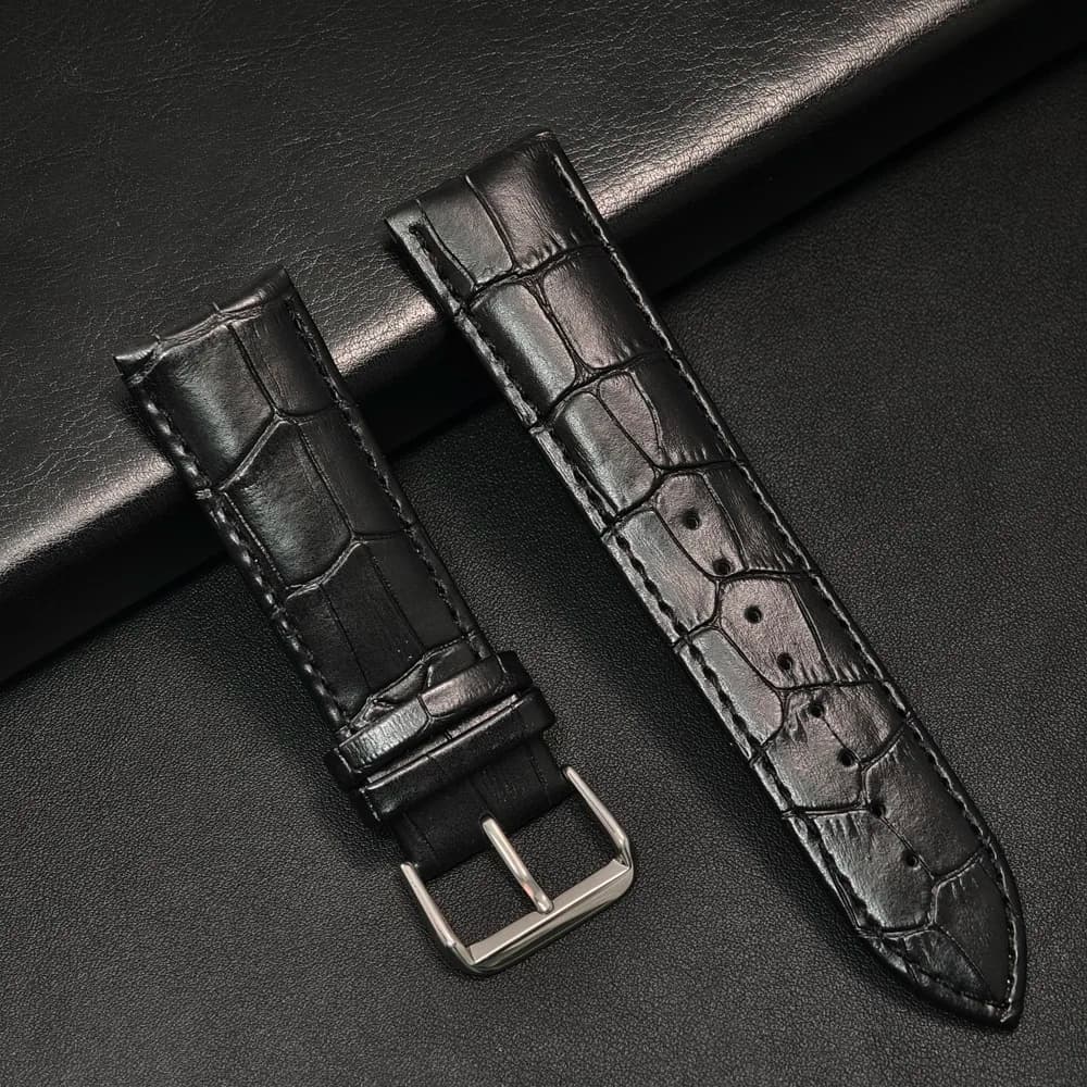 Leather Watch Strap 20mm 22mm Smartwatch Band Vintage 44mm — image 7