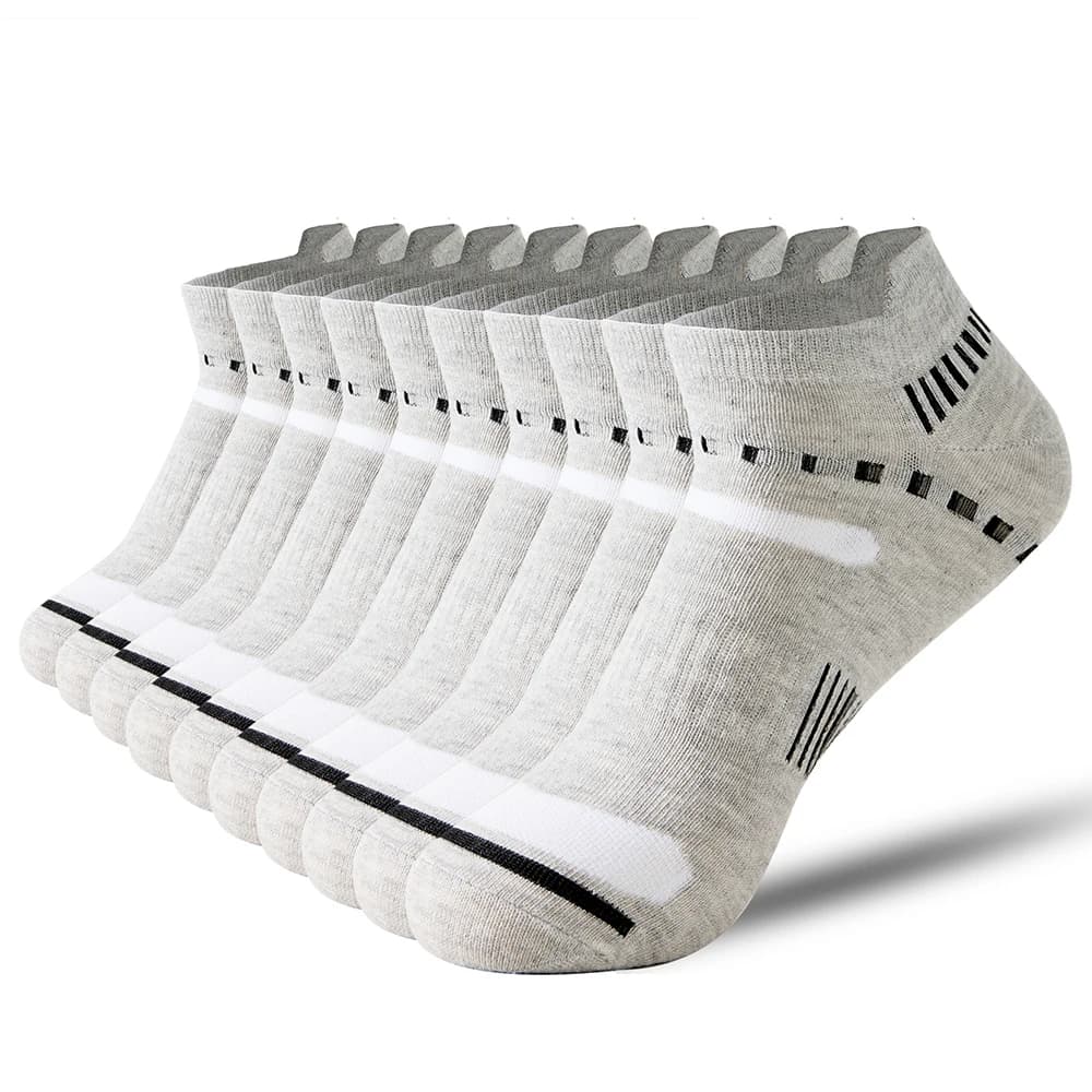 Men Ankle Socks 5 Pairs Breathable Sports Casual Athletic Mesh Short High For UK — image 9