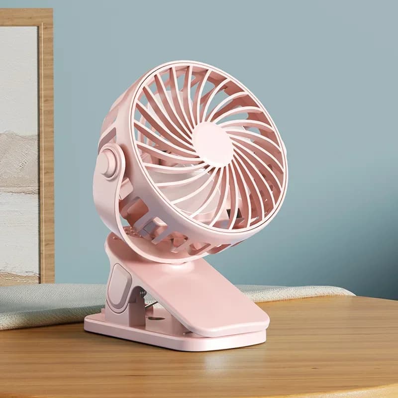 720° Rotatable Clip Fan Portable Mini Cooler USB Rechargeable New Built Night UK — image 9