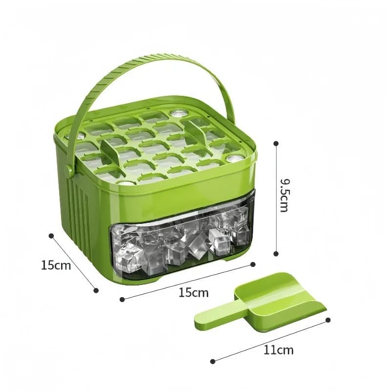 50 Grid Double Layer Ice Cube Tray Reusable Food Grade Ice Mould Maker — image 7