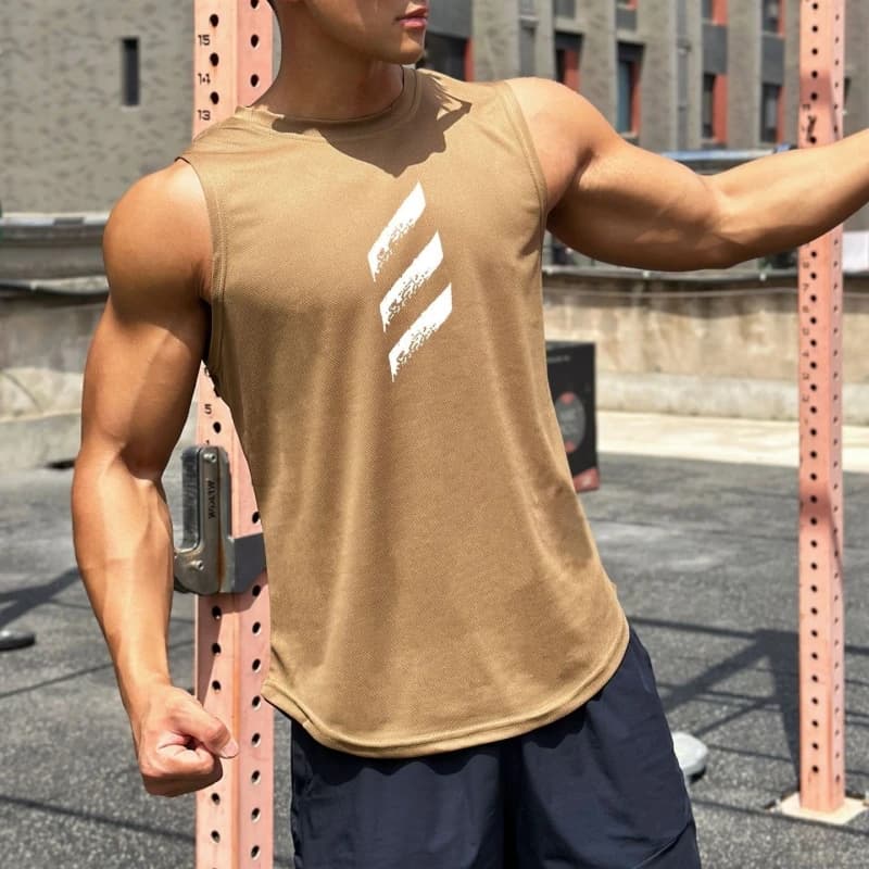 Men's Quick Dry Sleeveless Vest Tank Top Running Gym Muscle Top — image 6