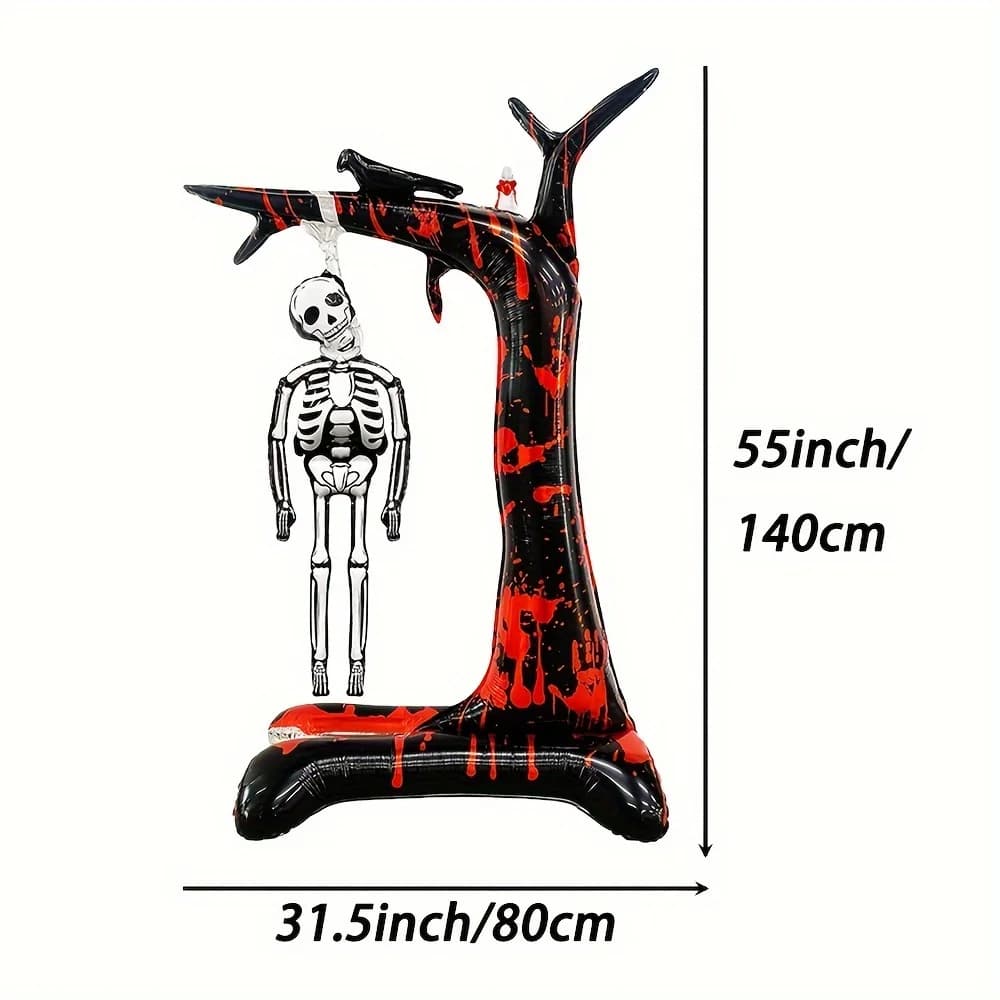 Halloween Standing Bloody Skull Foil Balloons Horror Decoration Pack — image 2