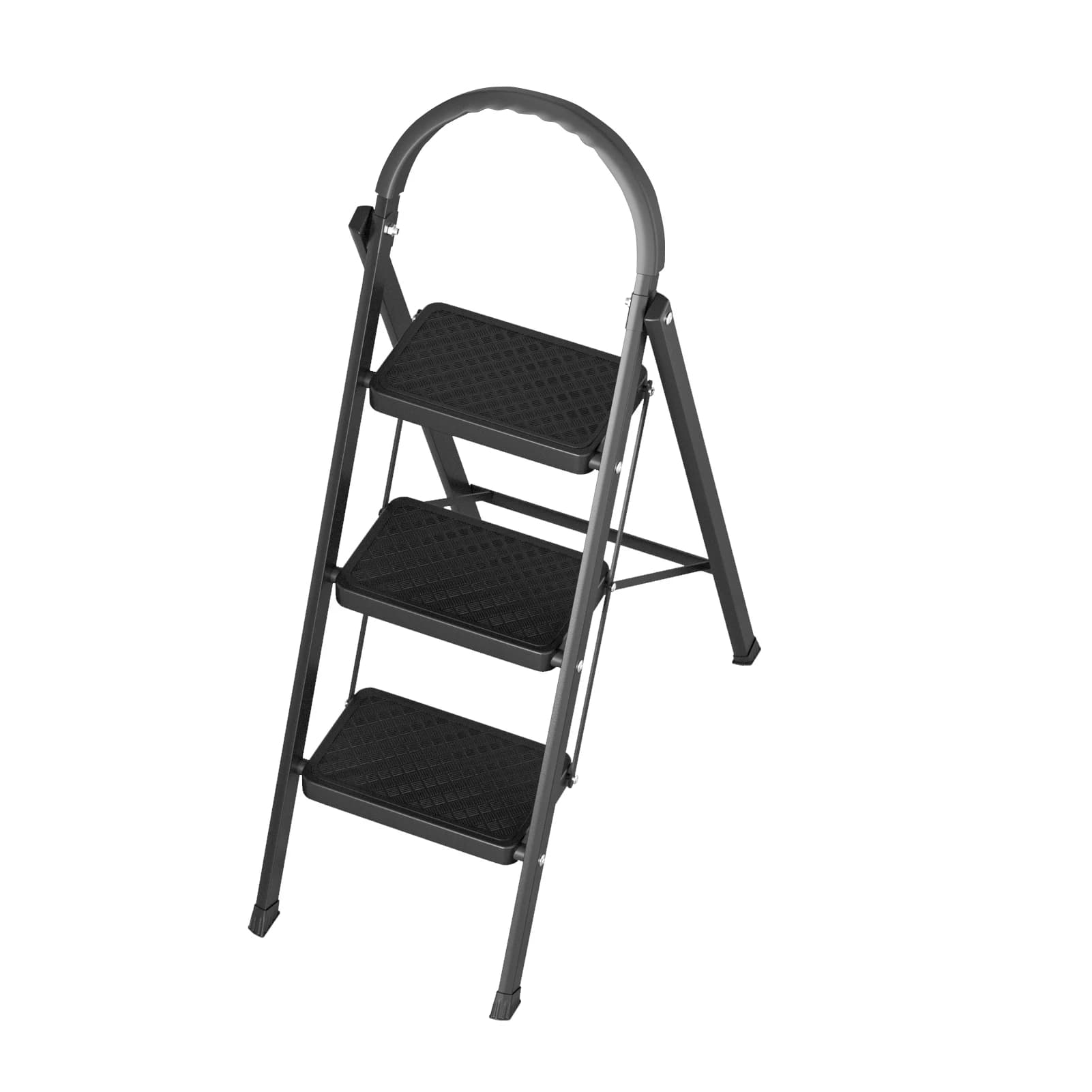 3 Step Ladder Folding Stool 330lbs Load Capacity Home RV Work New Multi Purpose — image 7