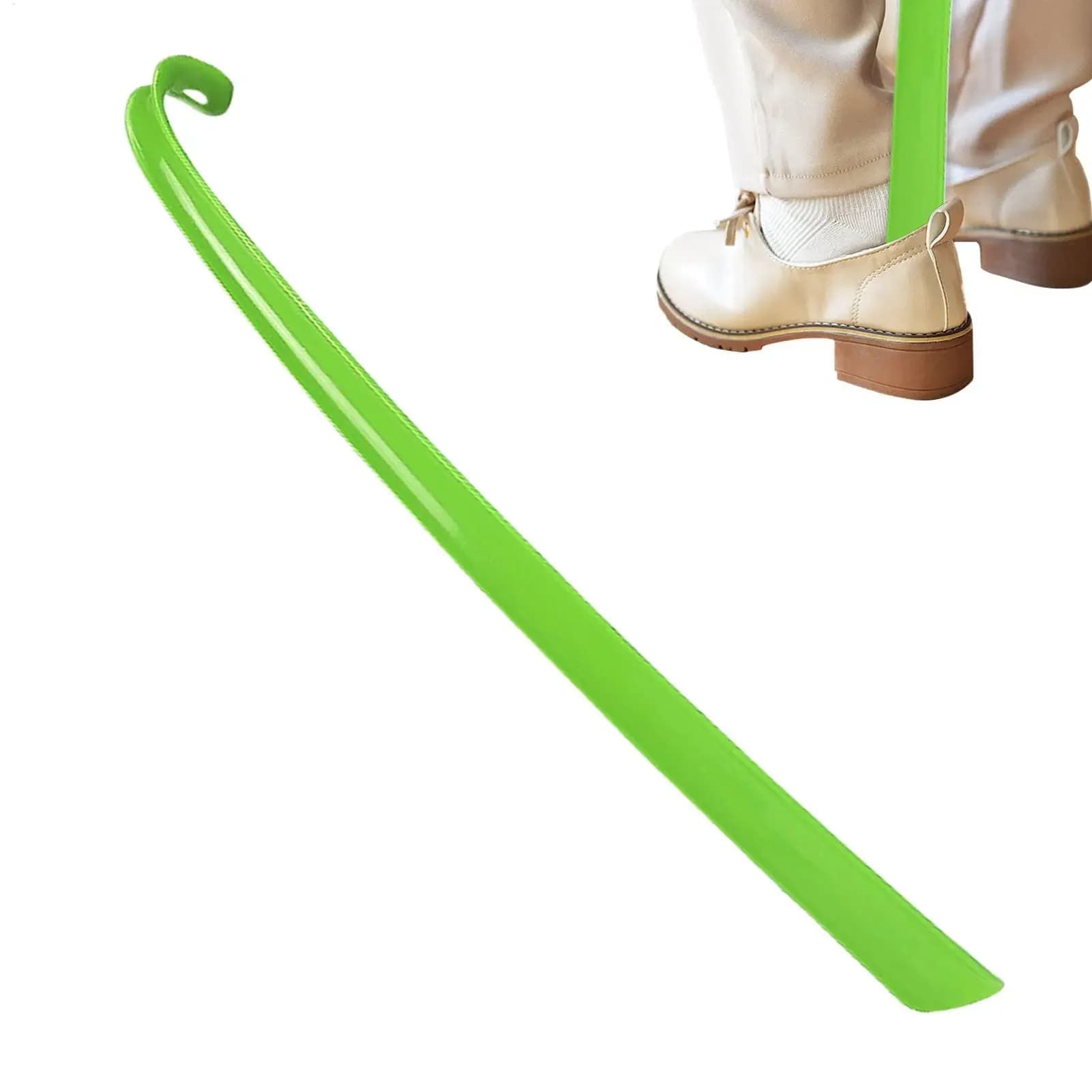 Plastic Extra Long Shoehorn Lazy Shoe Lifter Helper for Hotel & Household — image 5
