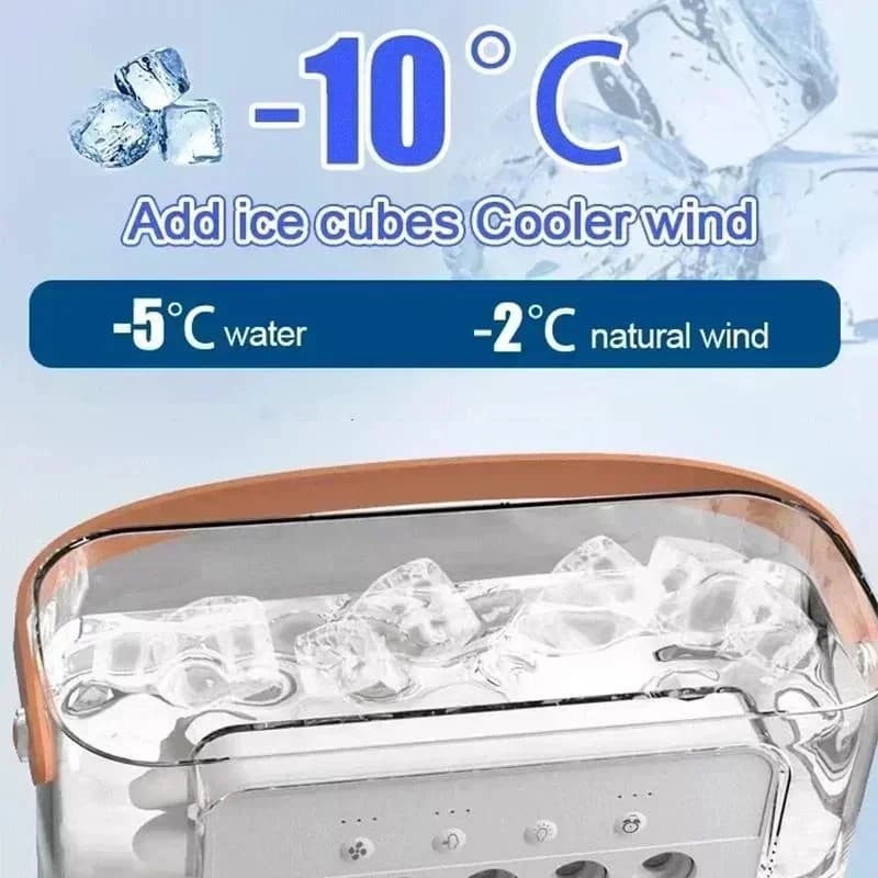 Mini Air Cooler Fan 3 in 1 LED Night Light Portable Humidifier New Conditioner U — image 2