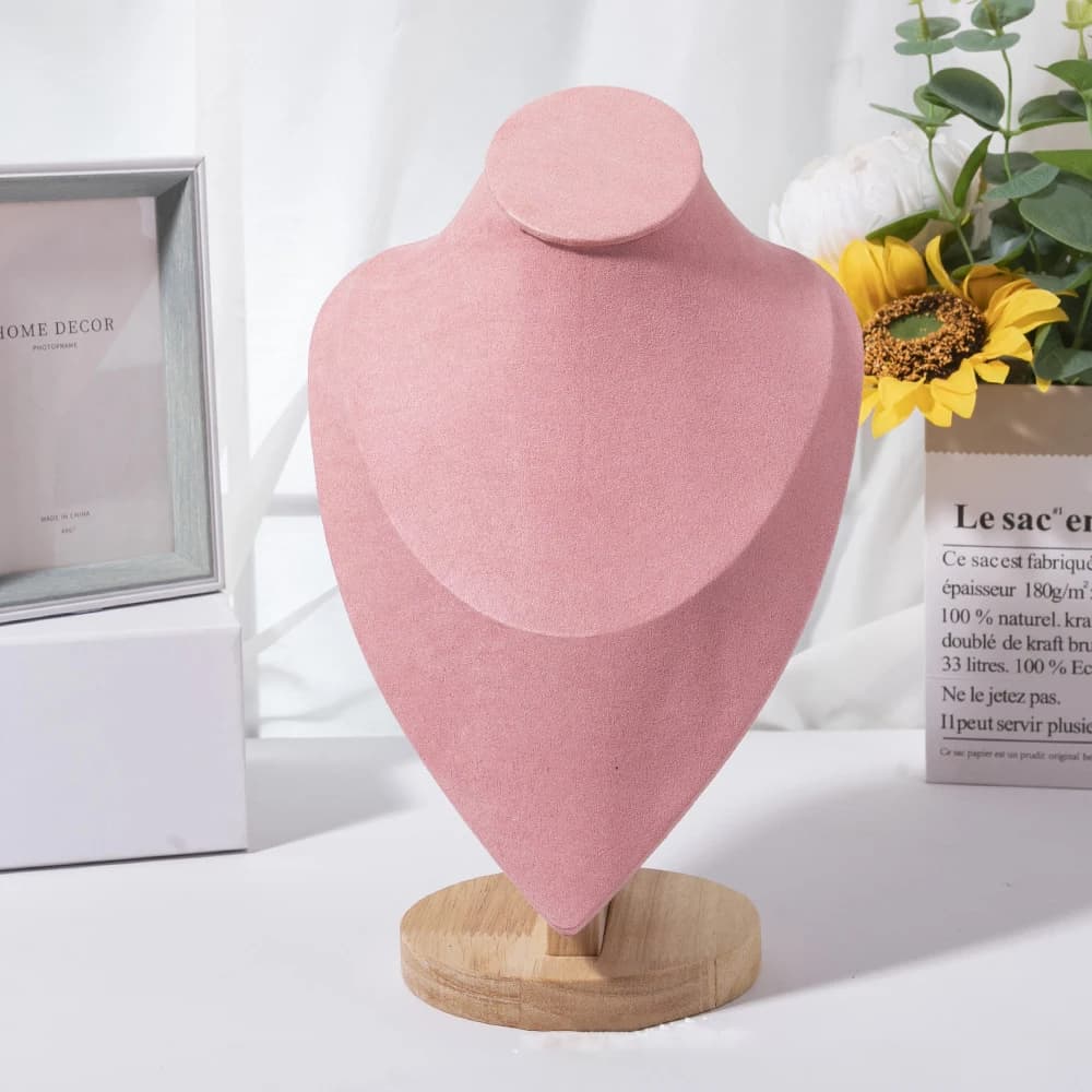 Wooden Mannequin Bust Necklace Display Stand Jewellery Holder — image 5