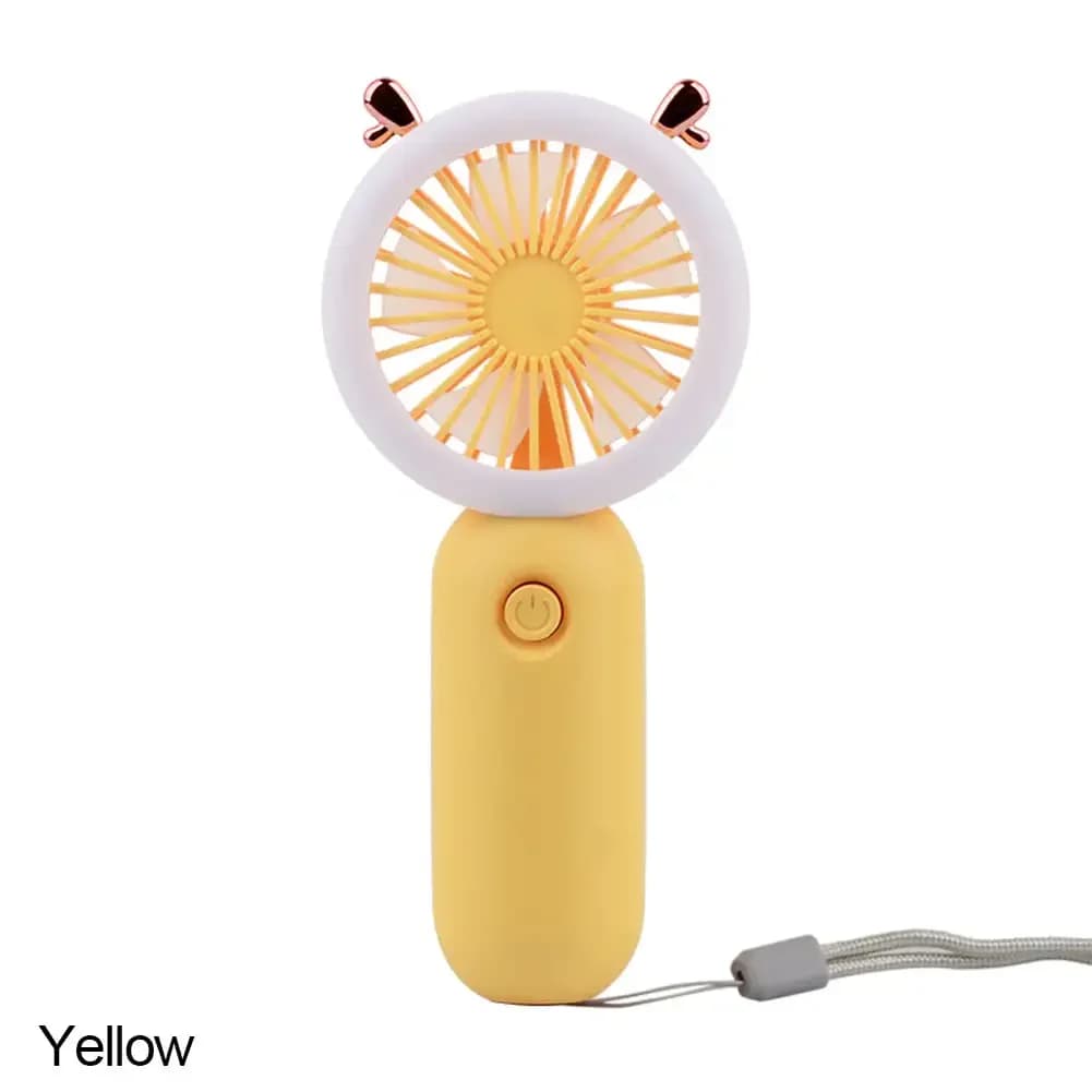 Portable Neck Hanging Fan USB Rechargeable Mini Fan 3 Speed LED New Foldable New — image 8
