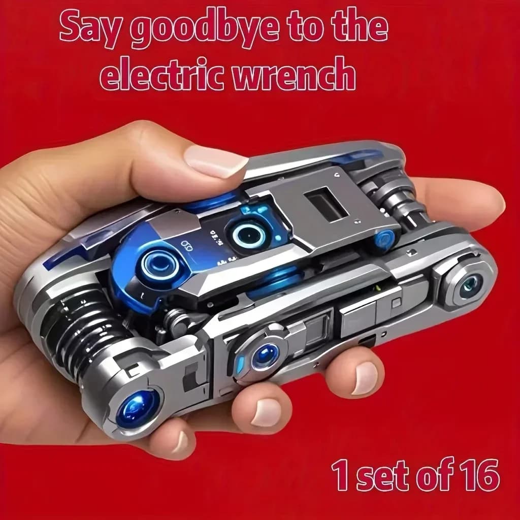 16-in-1 Bike Multi Tool Portable Socket Wrench Bicycle Repair Kit — image 3