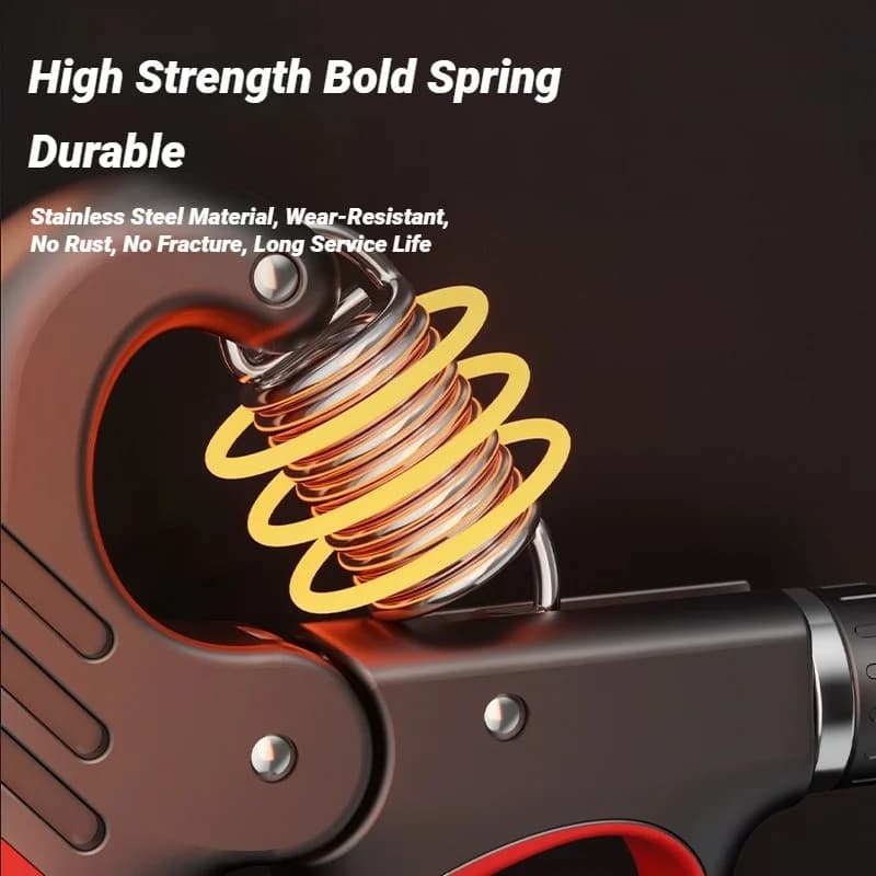 Electronic Hand Grip Strengthener with Counter 5-100kg Adjustable Gym Rehabilitation Trainer — image 3