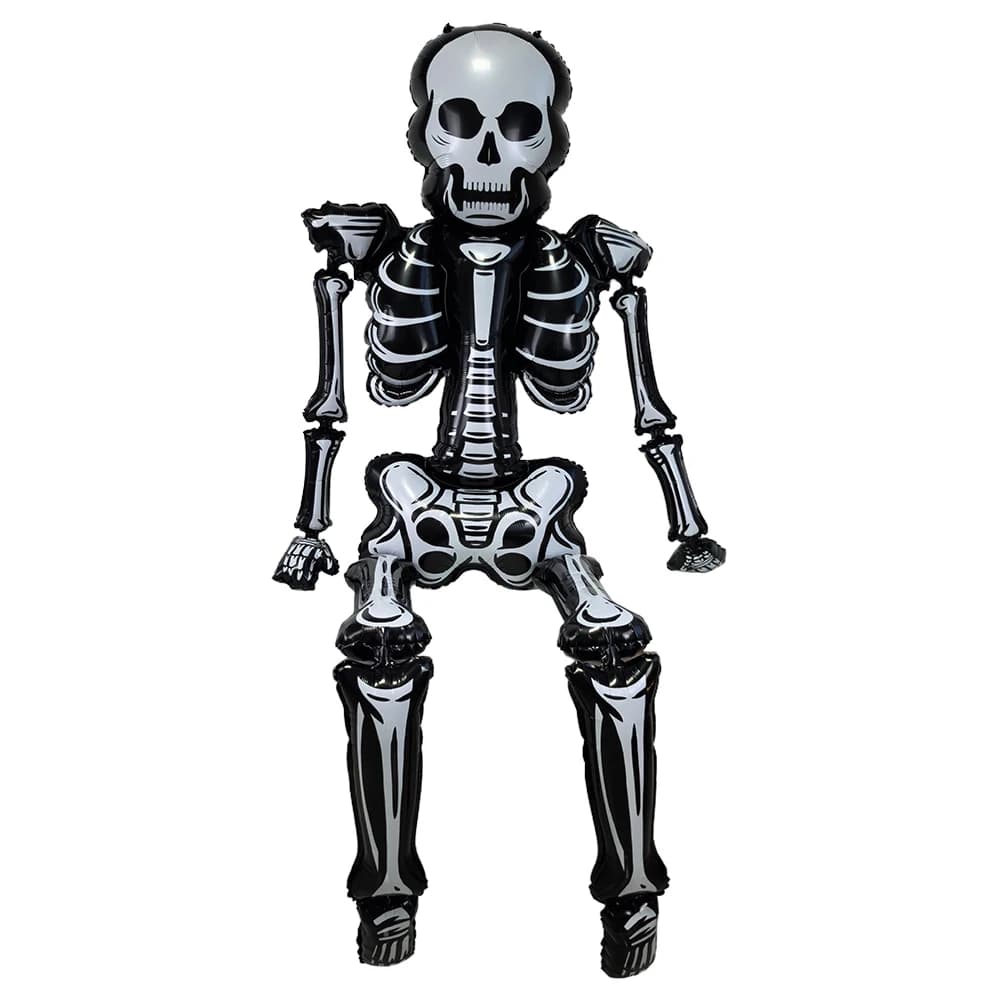 Halloween Foil Balloons Skeleton Pumpkin Ghost Skull Large Party Decorations UK — image 3