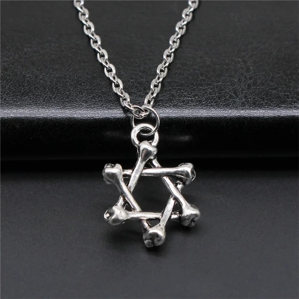 Star of David Pendant Necklace Silver Bronze Fashion Jewellery Gift — image 8