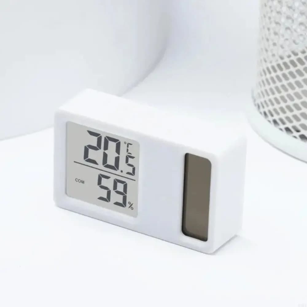 Solar Powered Thermometer Hygrometer Temperature Humidity Meter New 69HF High UK — image 4