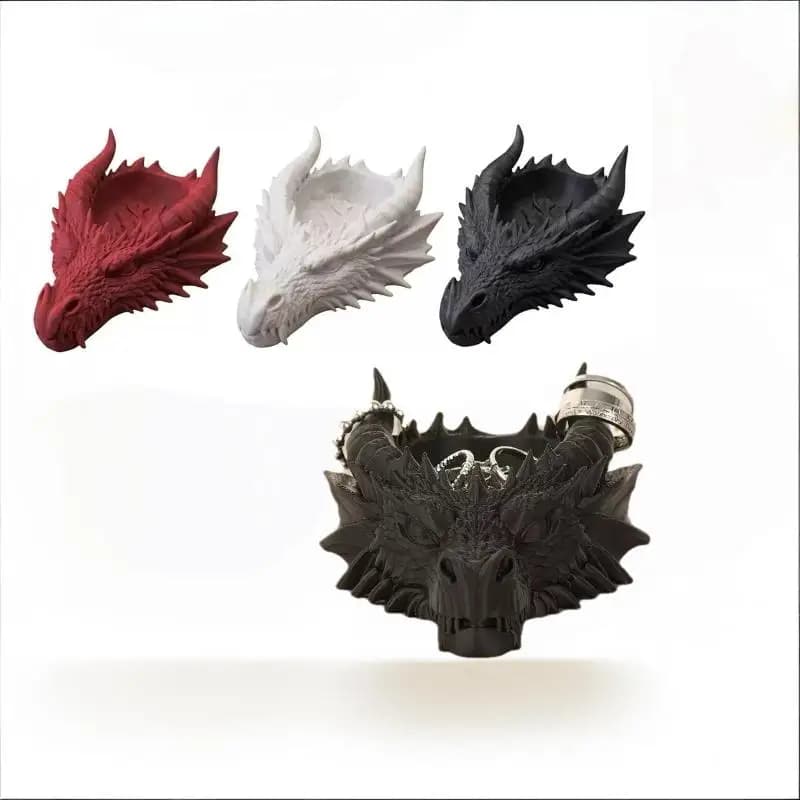 Gothic Dragon Head Storage Tray Jewellery Display Rack Fantasy Organiser — image 4