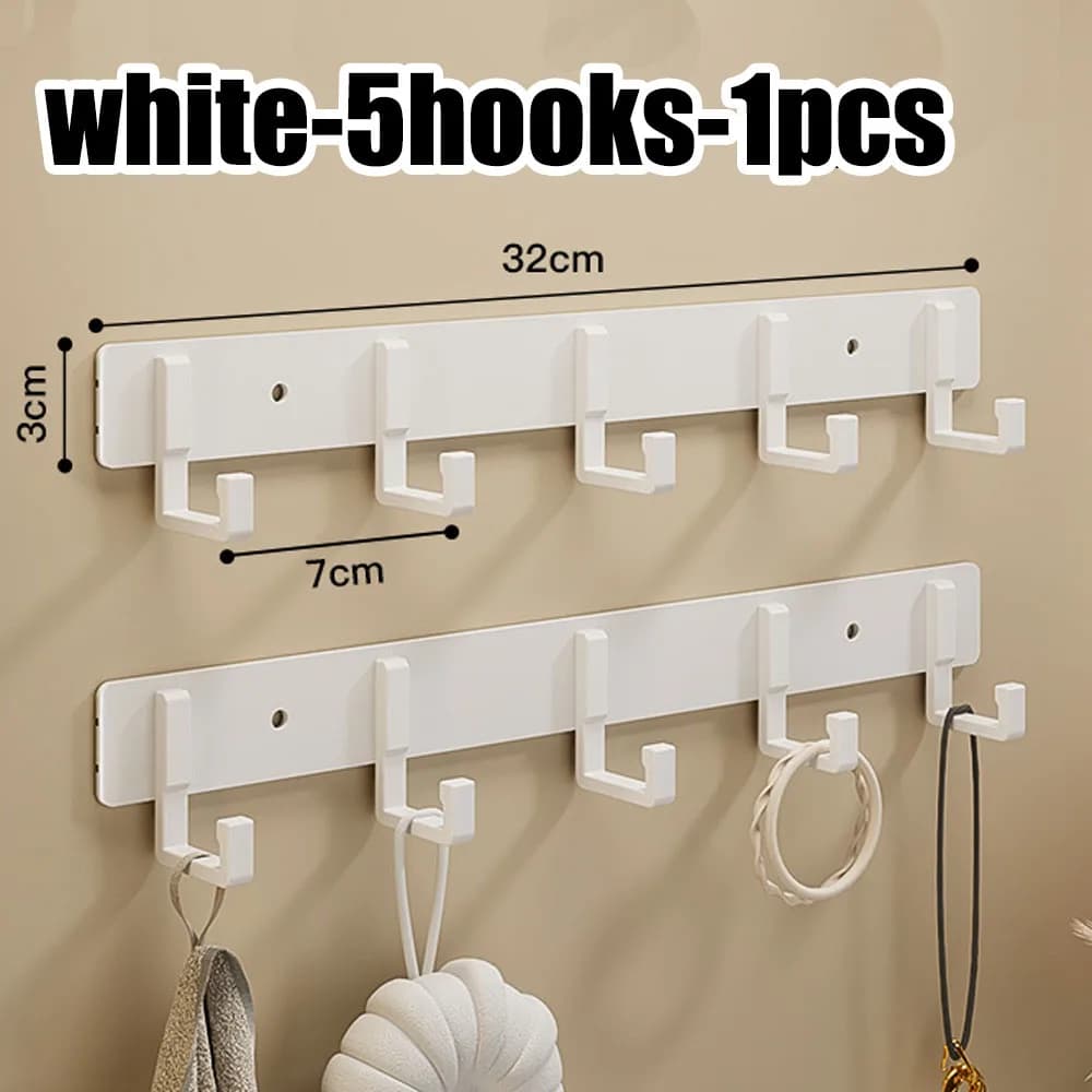 Aluminum Punch-Free Hooks Kitchen Storage Towel Hangers New Space Are Easy New U — image 9