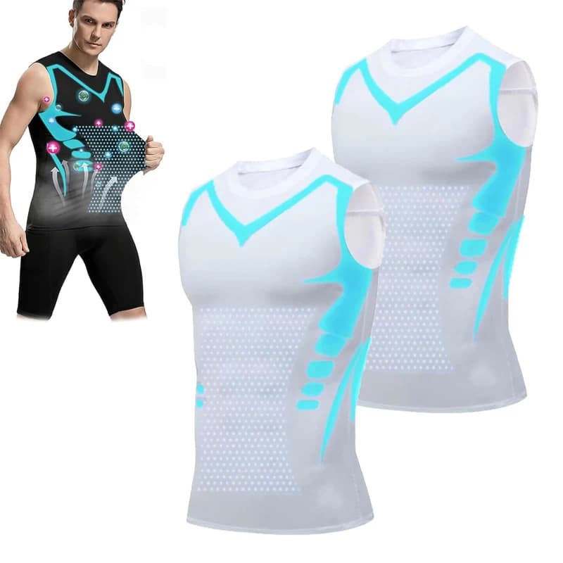 Men's Quick Drying Sports Vest Tight Fitting Breathable Running Gym New Shoulder — image 3