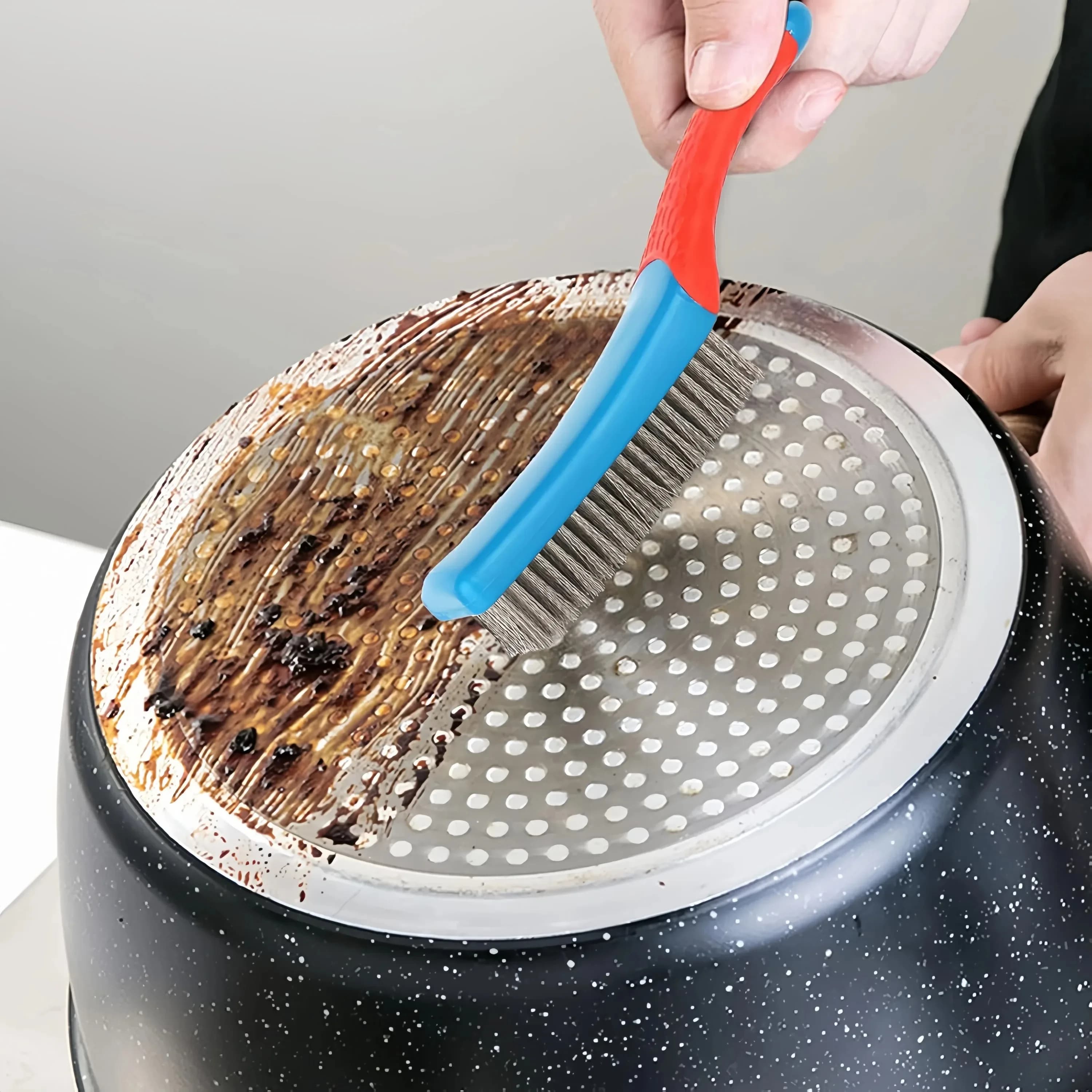 Heavy Duty Stainless Steel Wire Brush Rust Removal Welding Slag Paint with for U — image 5