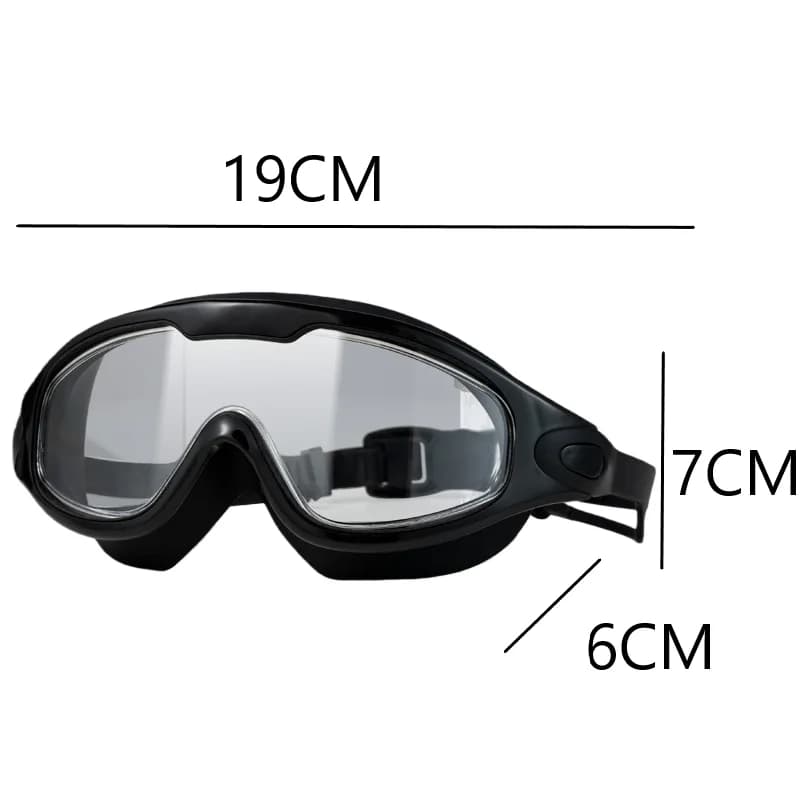 Professional Swimming Goggles Anti Fog Large Frame Swim Glasses with Earplugs — image 6