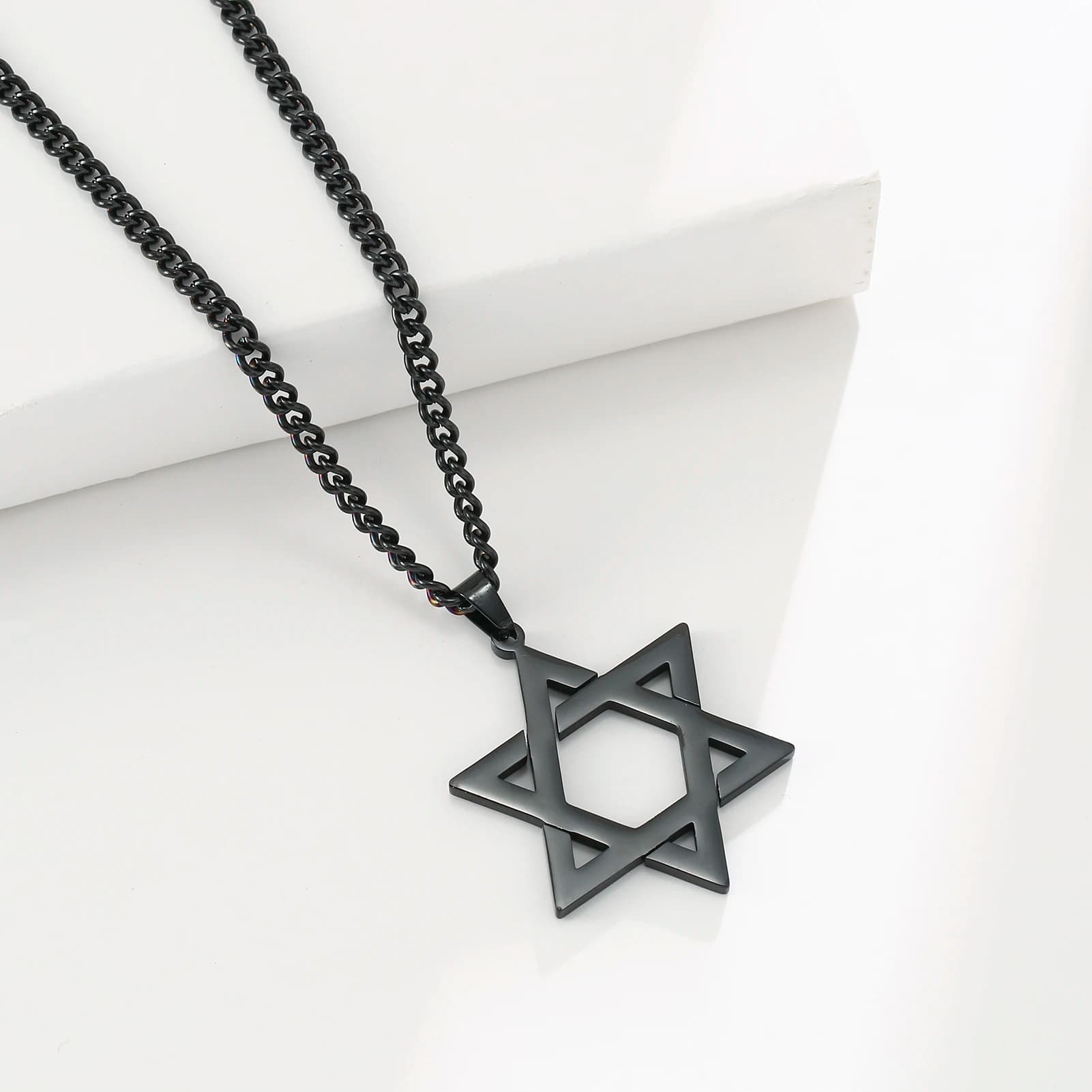 Star of David Pendant Necklace Stainless Steel Jewish Jewellery for Men — image 3