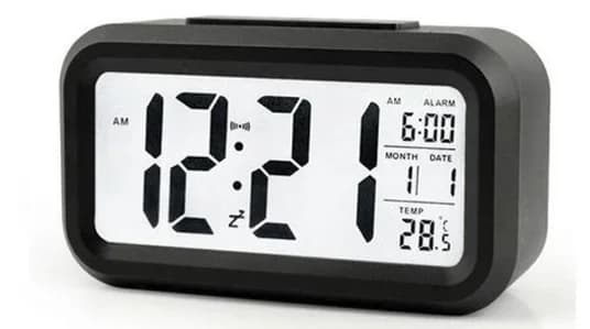 LED Digital Alarm Clock Backlight Snooze Calendar Desktop Table Electronic — image 11