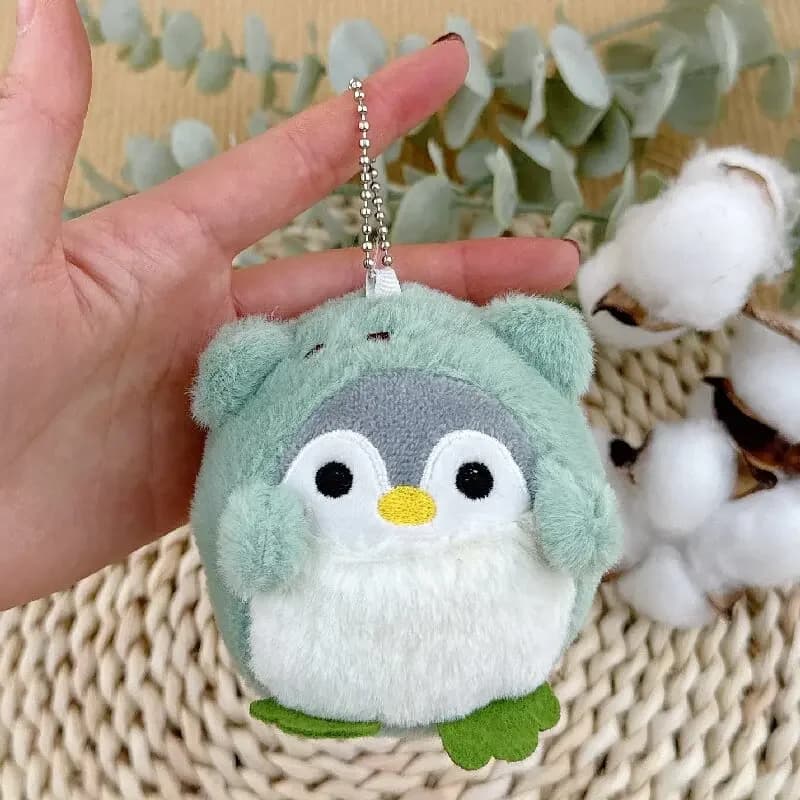 Cute Plush Penguin Keychain 8cm Stuffed Toy Key Ring Bag Charm Pendant 4 Colours — image 8