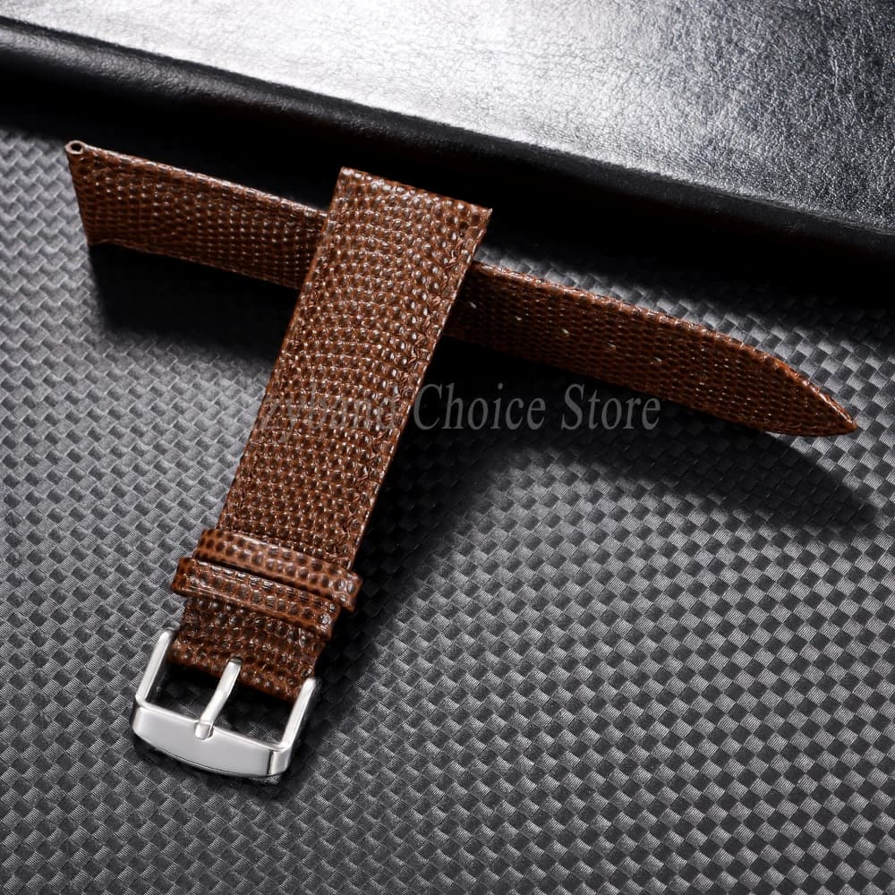 Lizard Texture Leather Watch Strap Universal Band 14mm 16mm 18mm 19mm 20mm 22mm — image 3