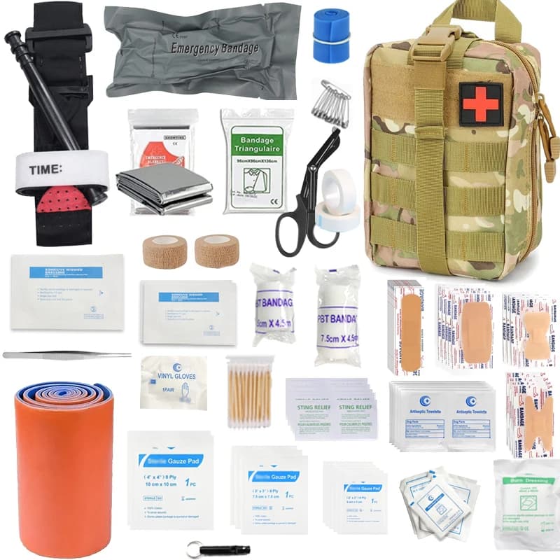 First Aid Kit 156 Pcs Home Outdoor Travel Camping Hiking New Boating Portable UK — image 2