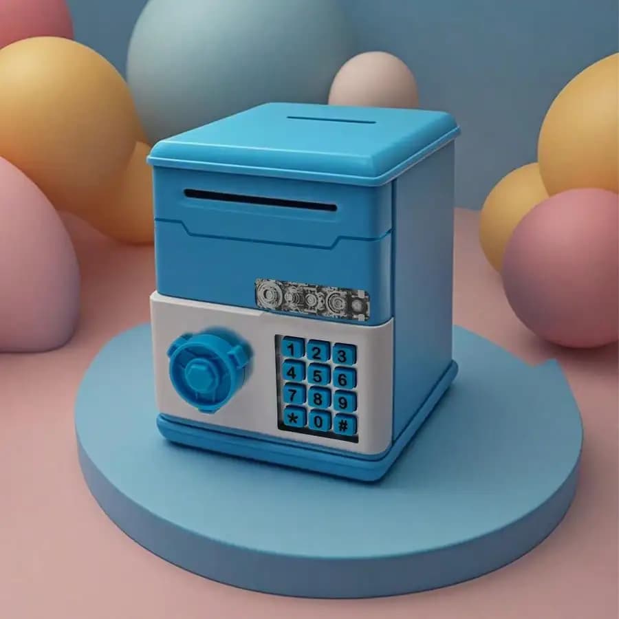 Children's Mini Piggy Bank Password Lock Creative Savings Box New accessible for — image 10