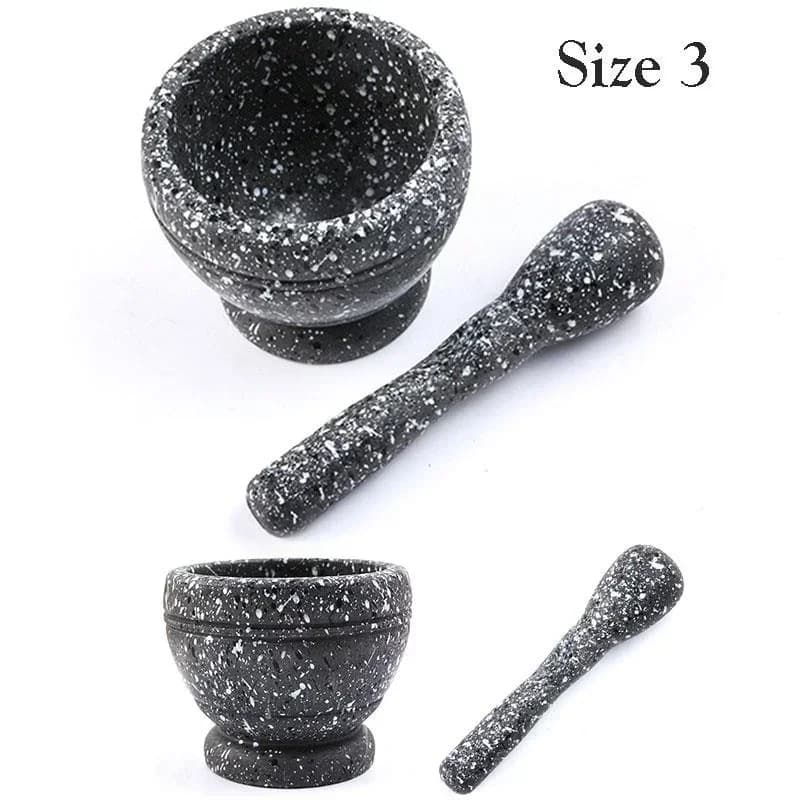 Resin Mortar and Pestle Set Spice Grinder Crusher Bowl Small Kitchen Tool — image 9
