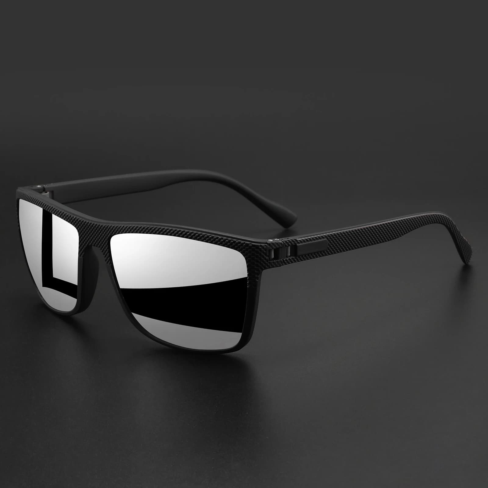 Polarised Square Sunglasses with Spring Hinge for Cycling and Fishing — image 12