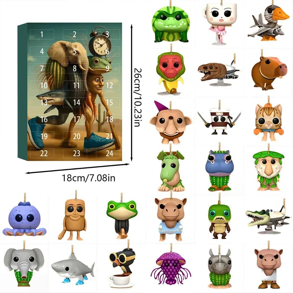 Blind Box Mystery Toy 24 Pcs Creative Abstract Art Doll Gift for Kids & Adults — image 7