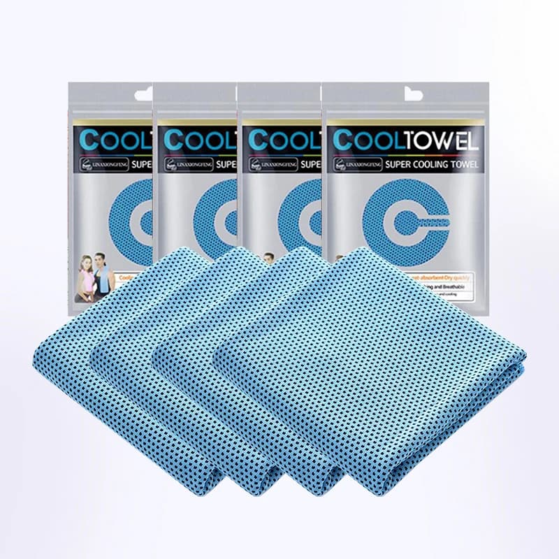Cooling Towels 4 Pcs Large 35.4x11.8 Inch Soft Quick-Dry Breathable for Gym Yoga — image 10