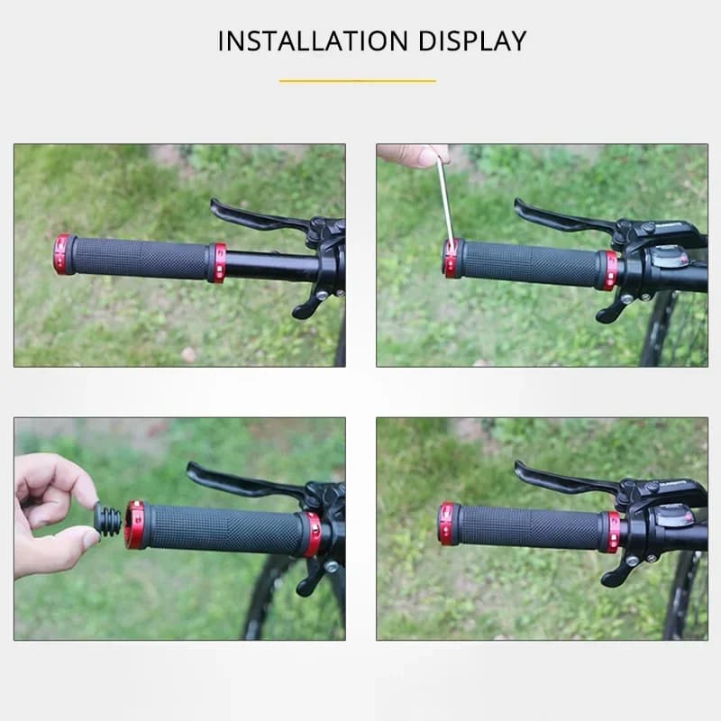 Mountain Bike Grips Lock On Rubber Soft Non-slip Waterproof New 2PCS Bicycle MTB — image 4
