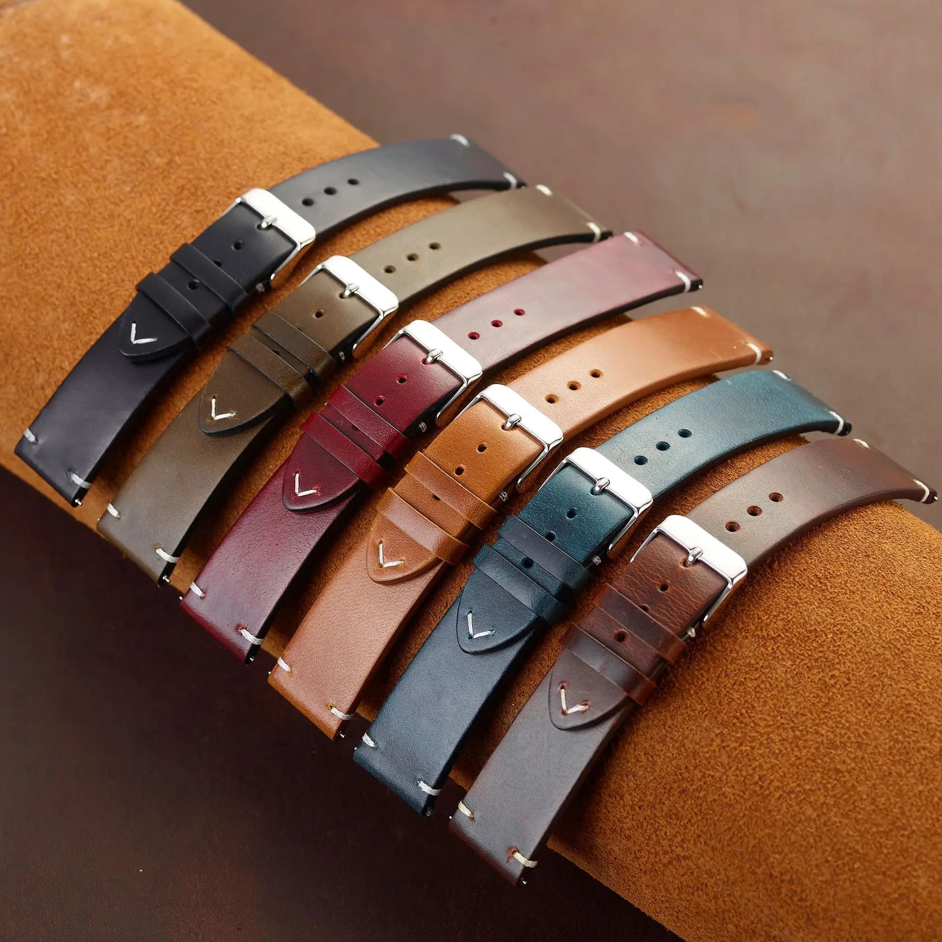 Genuine Leather Watch Band Quick Release 18-24mm Strap 18mm 19mm 20mm UK — image 4
