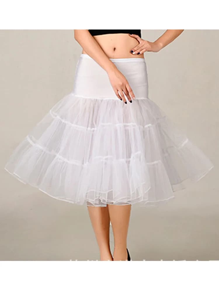 Women's Vintage 50s 60s Fluffy Tutu Skirt Rockabilly Swing Petticoat Underskirt — image 6